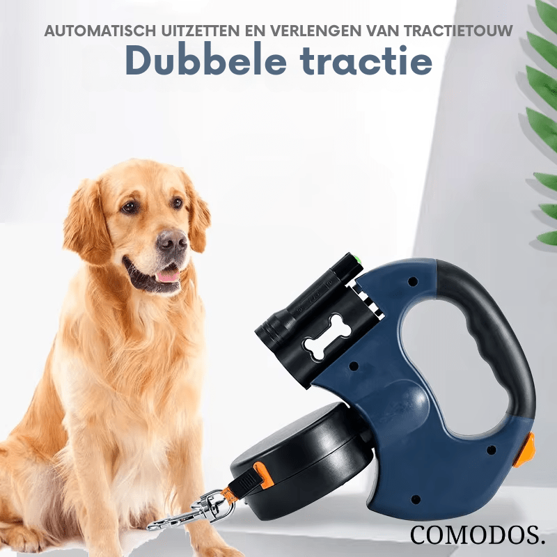 TandemPaw | Correa Extensible Doble con Linterna LED - StilfulltDog leashes1739AzulTandemPaw | Correa Extensible Doble con Linterna LED