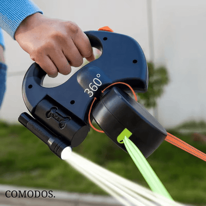 TandemPaw | Correa Extensible Doble con Linterna LED - StilfulltDog leashes1739AzulTandemPaw | Correa Extensible Doble con Linterna LED
