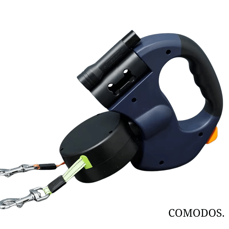 TandemPaw | Correa Extensible Doble con Linterna LED - StilfulltDog leashes1739AzulTandemPaw | Correa Extensible Doble con Linterna LED