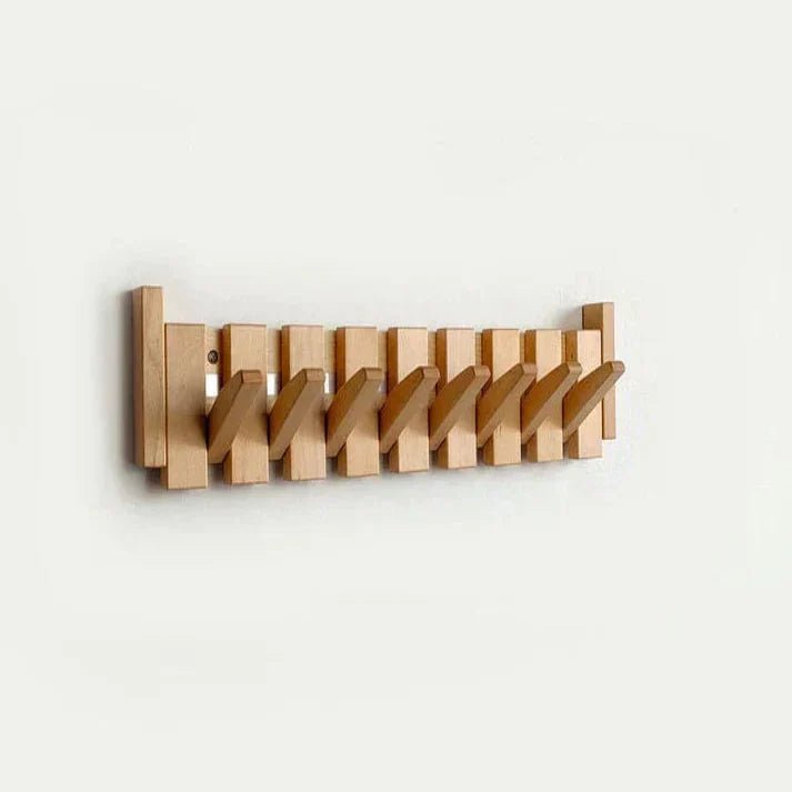 Teclara | Perchero de Pared de Madera con Diseño de Teclas - StilfulltHome decorGTGD6K5E4 ganchos (34x18x5.5cm)Madera de hayaTeclara | Perchero de Pared de Madera con Diseño de Teclas