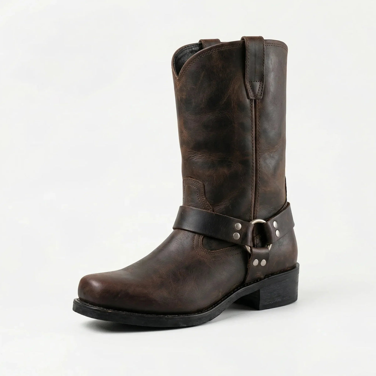 Thaddeus | Botas Camperas Vintage con Arnés - StilfulltMen's shoesSKU_1781551223110_370Marrón roble40Thaddeus | Botas Camperas Vintage con Arnés
