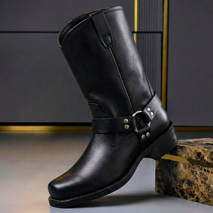 Thaddeus | Botas Camperas Vintage con Arnés - StilfulltMen's shoesSKU_1781551223110_879Negro obsidiana40Thaddeus | Botas Camperas Vintage con Arnés