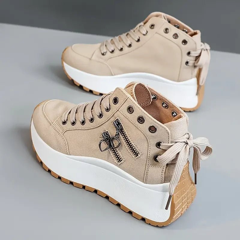 Thalia | Zapatilla Alta de Lona con Plataforma - StilfulltWomen's shoes1.2e+16Estilo 137.0Thalia | Zapatilla Alta de Lona con Plataforma