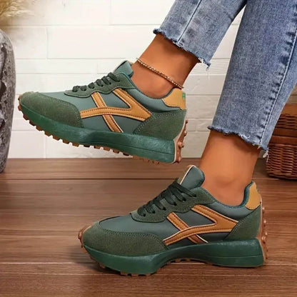 Thalia | Zapatillas Retro de Suela Dentada - StilfulltWomen's shoesVerde35Thalia | Zapatillas Retro de Suela Dentada