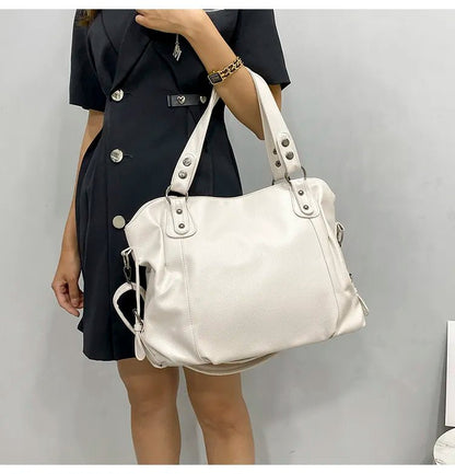 Thea | Bolso Tote de Piel Vegana con Bandolera - StilfulltWomen's handbagsDBAD5-KY705004MarrónThea | Bolso Tote de Piel Vegana con Bandolera