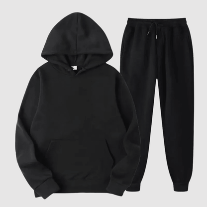Thibault | Chándal Holgado de Dos Piezas con Capucha - StilfulltMen's outfit setsNegroSThibault | Chándal Holgado de Dos Piezas con Capucha