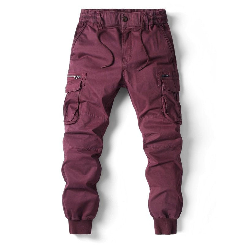 Thibault | Pantalón Cargo Jogger de Corte Holgado - StilfulltMen's pantsSKU_1781550659432_2Rojo vinoSThibault | Pantalón Cargo Jogger de Corte Holgado
