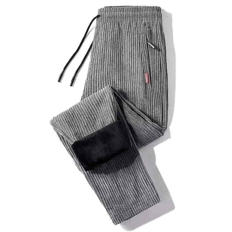 Thibault | Pantalón de Pana Forrado Holgado - StilfulltMen's pants14:193;5:4183#3XL  65-75KGGrisXS (26-28)Thibault | Pantalón de Pana Forrado Holgado