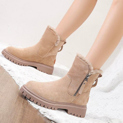 Tilde | Varme Forede Vinterstøvler i Ruskindslook - StilfulltWomen's shoesNORDIKA-ALBARICOQUE-985C03B7B7Abrikos35Tilde | Varme Forede Vinterstøvler i Ruskindslook