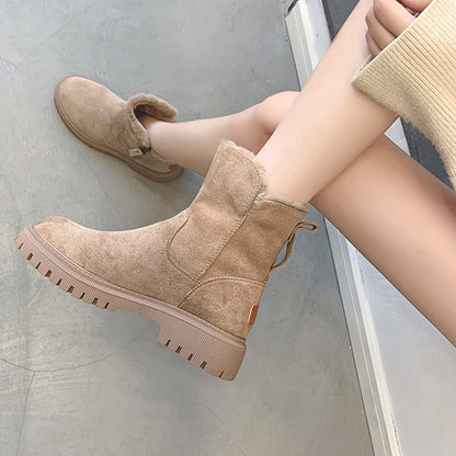 Tilde | Varme Forede Vinterstøvler i Ruskindslook - StilfulltWomen's shoesNORDIKA-ALBARICOQUE-985C03B7B7Abrikos35Tilde | Varme Forede Vinterstøvler i Ruskindslook