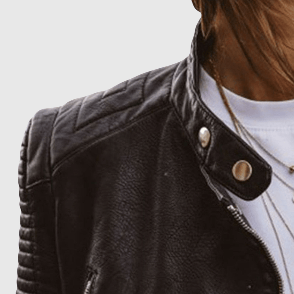 Tindra | Chaqueta Biker Efecto Piel Acolchada - StilfulltWomen's jacketsSTindra | Chaqueta Biker Efecto Piel Acolchada