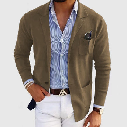 Tomás | Americana Casual de Hombre con Bolsillos de Parche - StilfulltMen's suitsQ2BQNUWZBeigeMTomás | Americana Casual de Hombre con Bolsillos de Parche