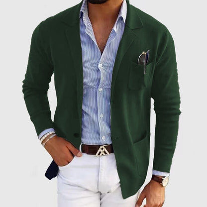 Tomás | Americana Casual de Hombre con Bolsillos de Parche - StilfulltMen's suitsJK9Q7Z6XVerde oscuroMTomás | Americana Casual de Hombre con Bolsillos de Parche