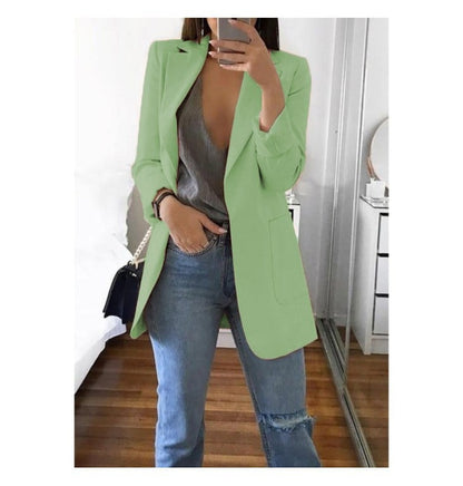 Vera | Blazer de Mujer Abierto con Bolsillos de Parche - StilfulltWomen's jacketsNaranjaSVera | Blazer de Mujer Abierto con Bolsillos de Parche