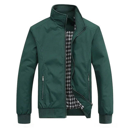 Viggo | Let Minimalistisk Overgangsjakke med Høj Krave - StilfulltMen's jacketsSKU_1785738421162_495SortSViggo | Let Minimalistisk Overgangsjakke med Høj Krave