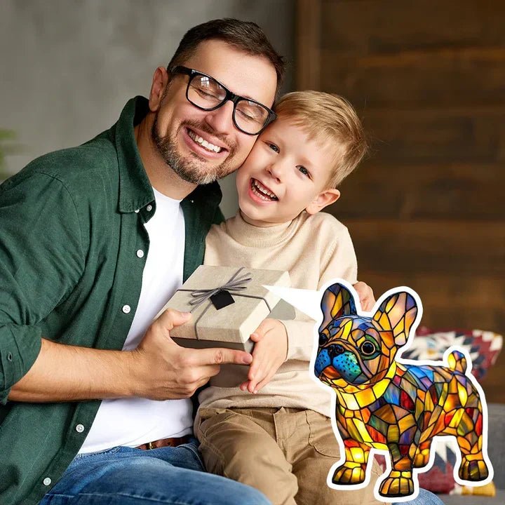 Vitrino | Lámpara Decorativa de Perro Estilo Vitral - StilfulltTable lampsLUMIDOGHON-SCHOR-TC67MestizoVitrino | Lámpara Decorativa de Perro Estilo Vitral