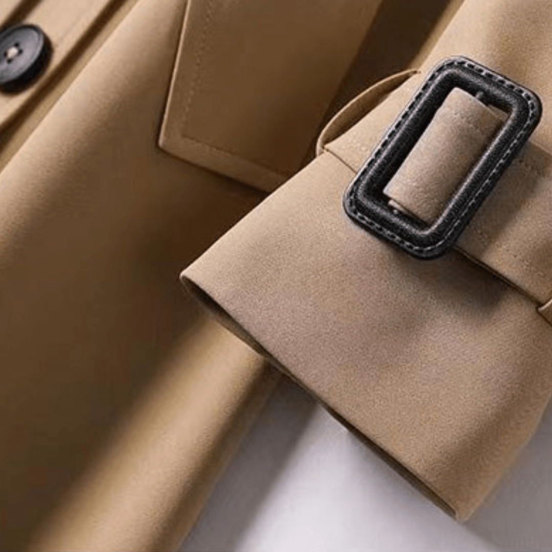 Vittoria | Gabardina Larga Cruzada con Cinturón - StilfulltWomen's jacketsAzulXSVittoria | Gabardina Larga Cruzada con Cinturón
