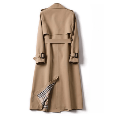 Vittoria | Gabardina Larga Cruzada con Cinturón - StilfulltWomen's jacketsAzulXSVittoria | Gabardina Larga Cruzada con Cinturón