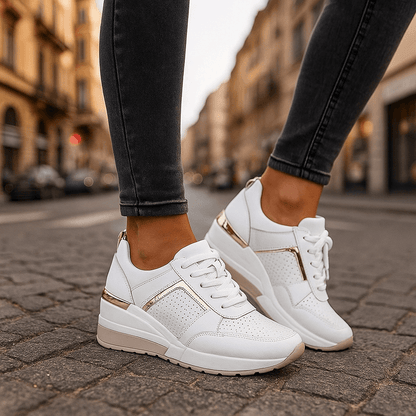 Waverly | Zapatillas con Cuña Interior y Perforados - StilfulltWomen's shoesBlanco35.5Waverly | Zapatillas con Cuña Interior y Perforados