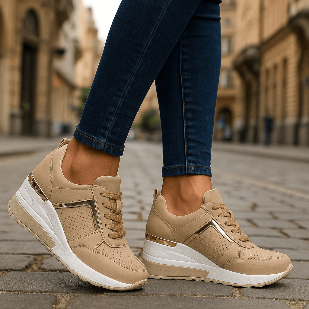 Waverly | Zapatillas con Cuña Interior y Perforados - StilfulltWomen's shoesBlanco35.5Waverly | Zapatillas con Cuña Interior y Perforados