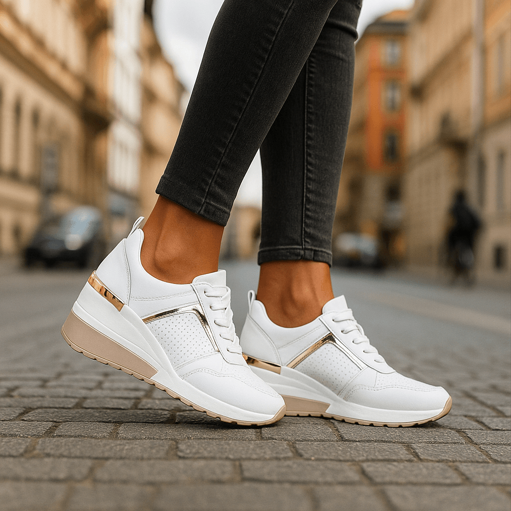 Waverly | Zapatillas con Cuña Interior y Perforados - StilfulltWomen's shoesBlanco35.5Waverly | Zapatillas con Cuña Interior y Perforados