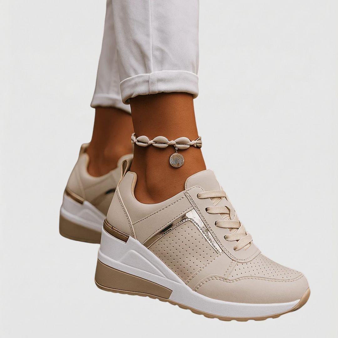 Waverly | Zapatillas con Cuña Interior y Perforados - StilfulltWomen's shoesBlanco35.5Waverly | Zapatillas con Cuña Interior y Perforados