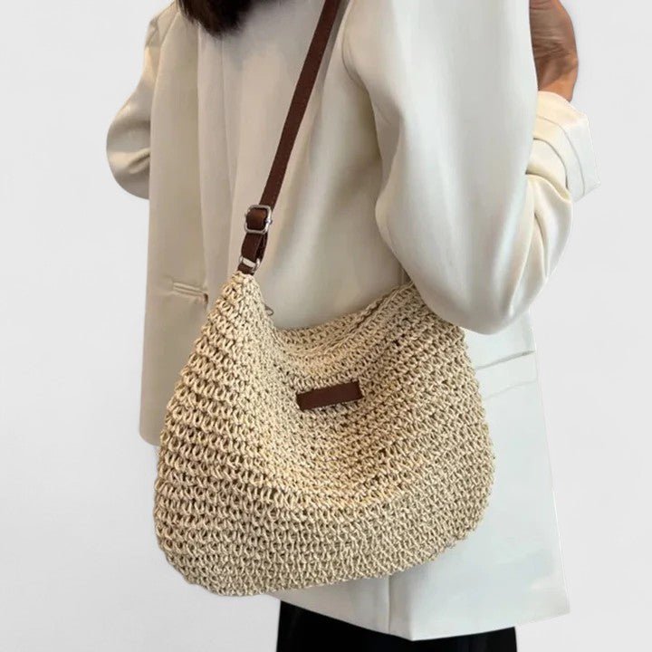 Wilder | Bolso de Rafia Trenzada con Bandolera - StilfulltWomen's handbagsCaquiWilder | Bolso de Rafia Trenzada con Bandolera