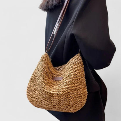 Wilder | Bolso de Rafia Trenzada con Bandolera - StilfulltWomen's handbagsCaquiWilder | Bolso de Rafia Trenzada con Bandolera