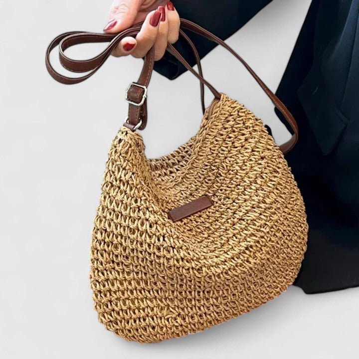 Wilder | Bolso de Rafia Trenzada con Bandolera - StilfulltWomen's handbagsCaquiWilder | Bolso de Rafia Trenzada con Bandolera