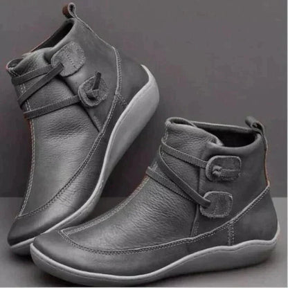 Winslow | Botines Impermeables con Cordón Lateral - StilfulltWomen's shoesGris36Winslow | Botines Impermeables con Cordón Lateral