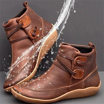 Winslow | Botines Impermeables con Cordón Lateral - StilfulltWomen's shoesMarrón36Winslow | Botines Impermeables con Cordón Lateral