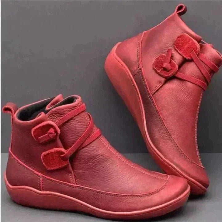 Winslow | Botines Impermeables con Cordón Lateral - StilfulltWomen's shoesRojo36Winslow | Botines Impermeables con Cordón Lateral