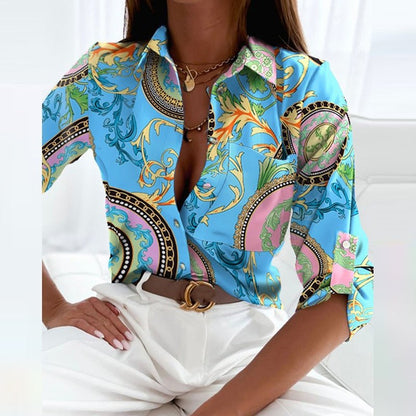 Camden | Camisa con Cuello Clásico y Estampado Gráfico