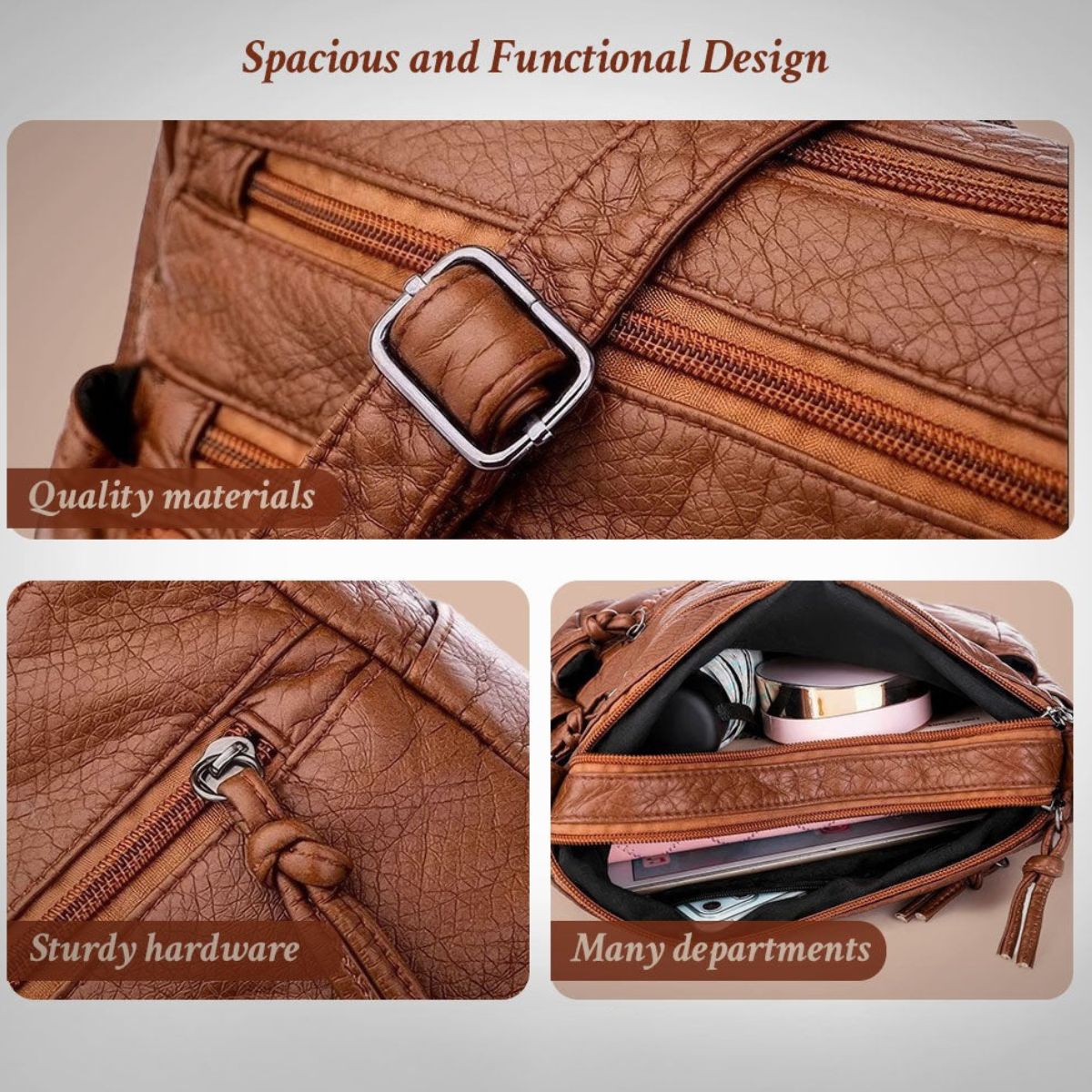 Wrenna | Bolso Bandolera Suave Multibolsillos - StilfulltWomen's handbagsCJNS117848001AZNegroWrenna | Bolso Bandolera Suave Multibolsillos