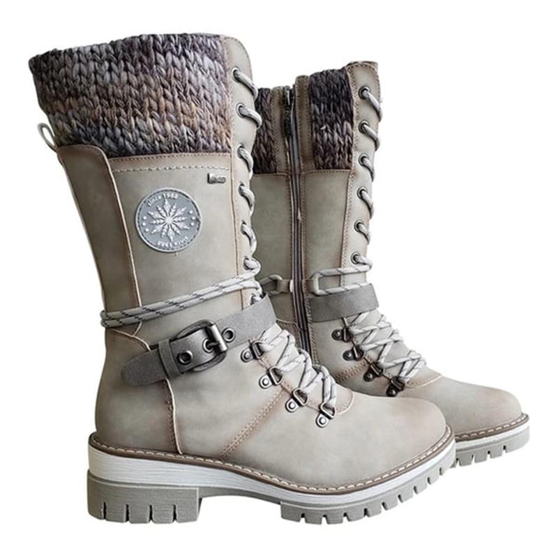 Ysolde | Botas Militares de Caña Alta con Cordones - StilfulltWomen's shoesMorado36Ysolde | Botas Militares de Caña Alta con Cordones