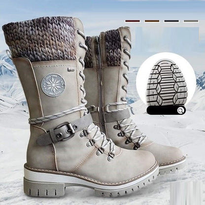Ysolde | Botas Militares de Caña Alta con Cordones - StilfulltWomen's shoesMorado36Ysolde | Botas Militares de Caña Alta con Cordones