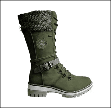 Ysolde | Botas Militares de Caña Alta con Cordones - StilfulltWomen's shoesVerde36Ysolde | Botas Militares de Caña Alta con Cordones